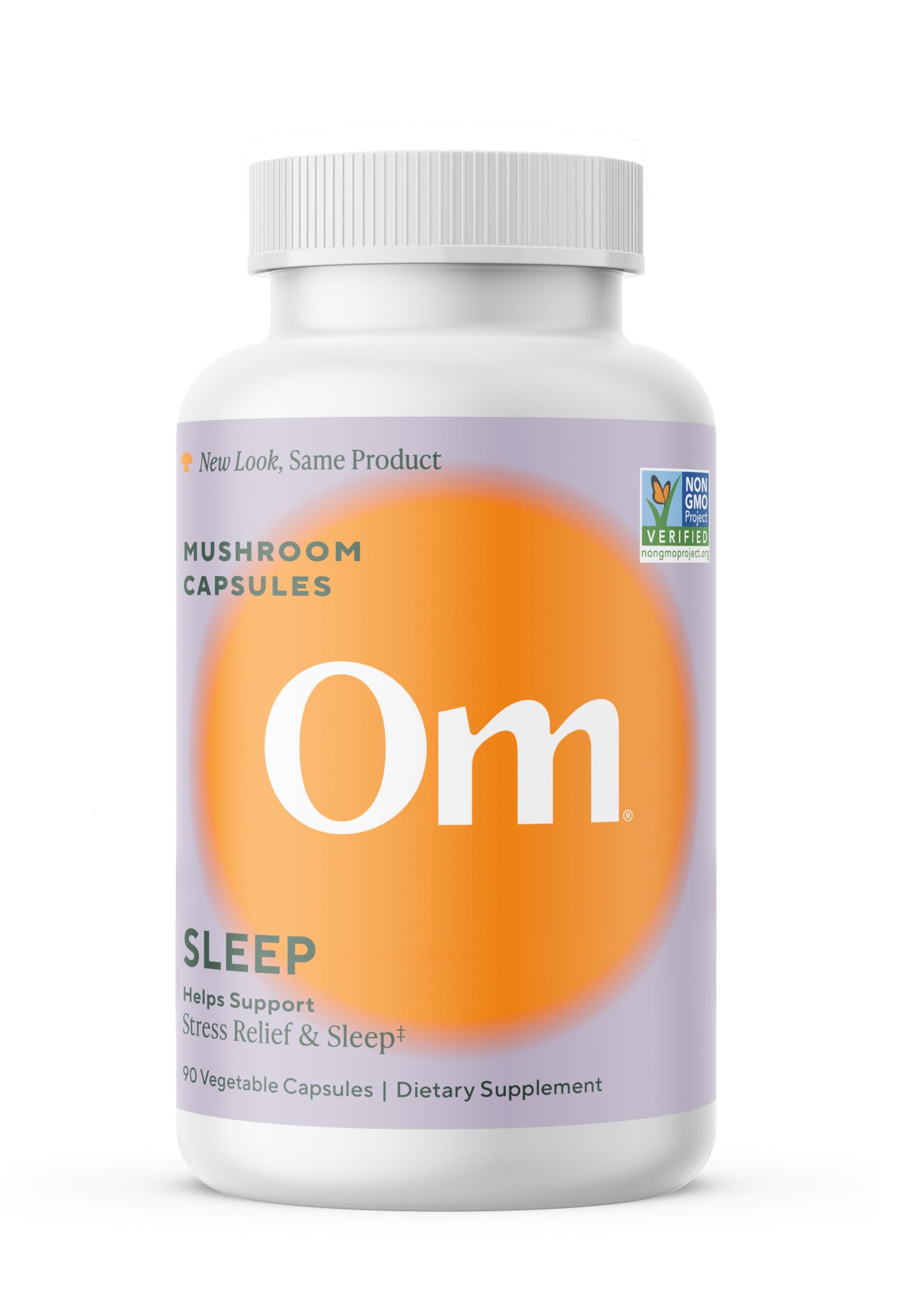 OM MUSHROOM SUPERFOOD Sleep Mushroom Capsules Superfood Supplement, 90 Count