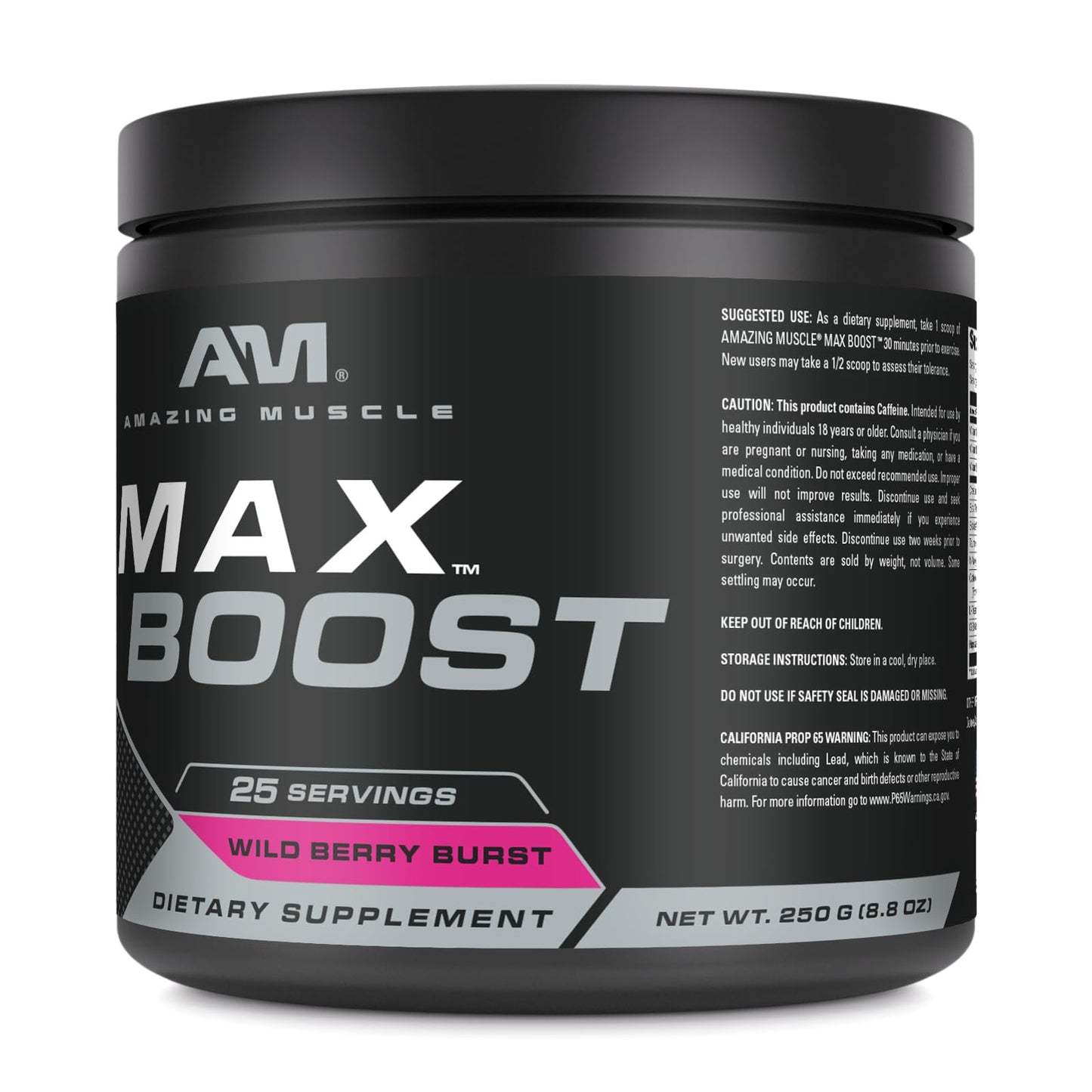 Amazing Muscle Max Boost Powder 8.8 Ounce