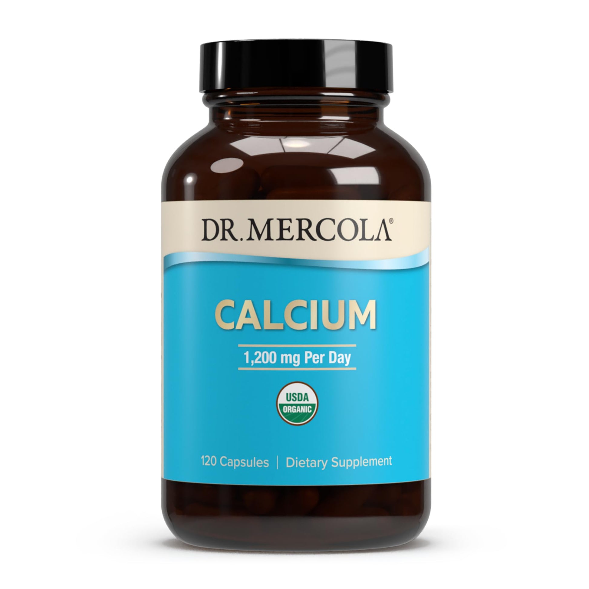 Dr. Mercola Organic Calcium 1200 mg Capsules, 120 Count