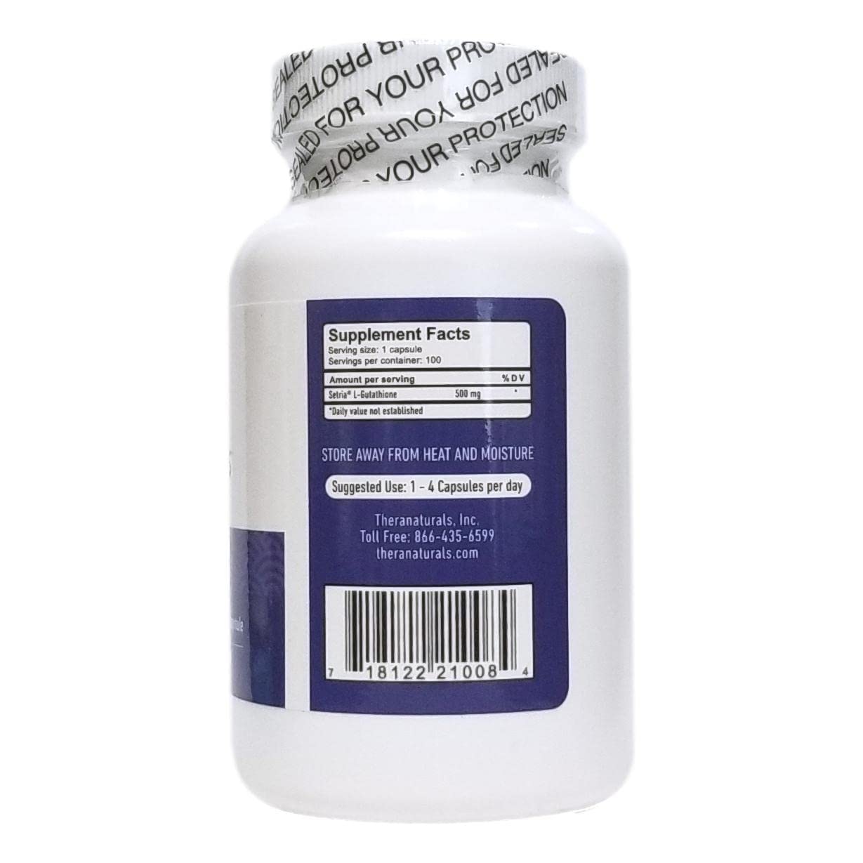 Holistic Health International, LLC GSH Glutathione Capsules 100 Capsules