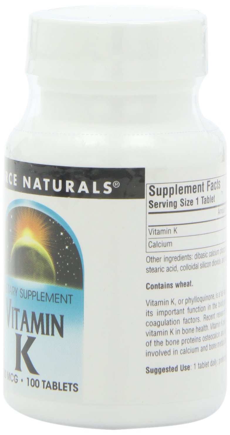 Source Naturals Vitamin K1 200 Tablets