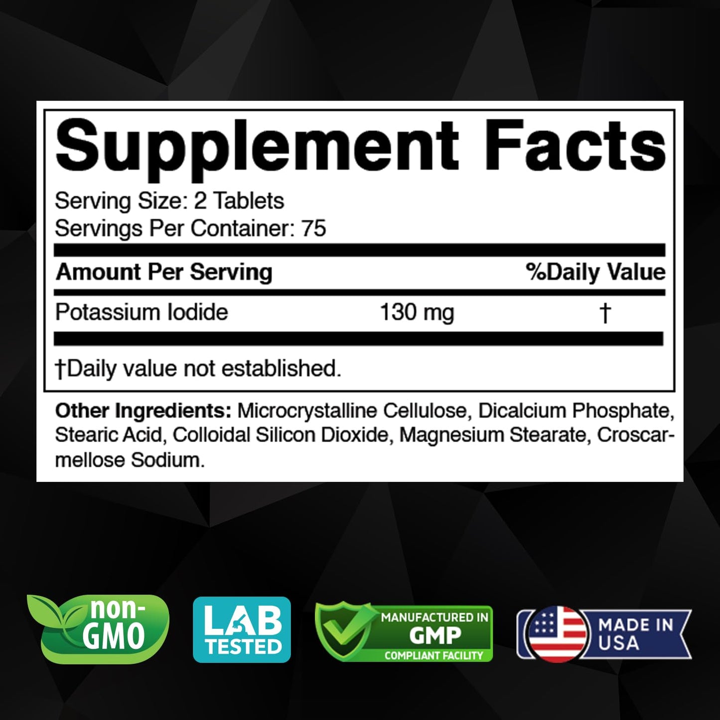 Vitabod Potassium Iodide Dietary Supplement Tablet 150 Tablets