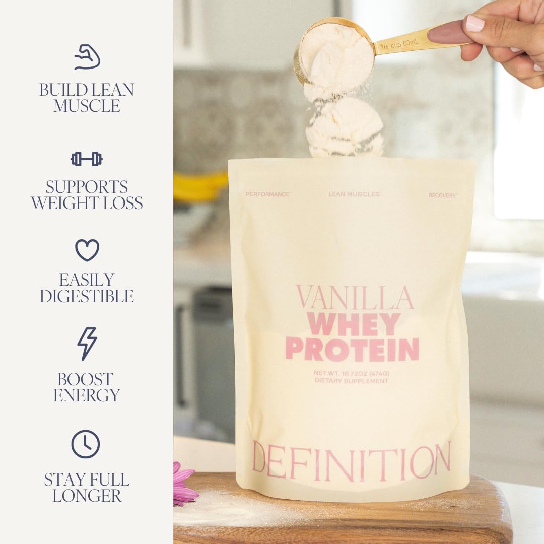 Barre Definition Whey Protein Isolate for Women Powder, Vanilla, 1.05 lb
