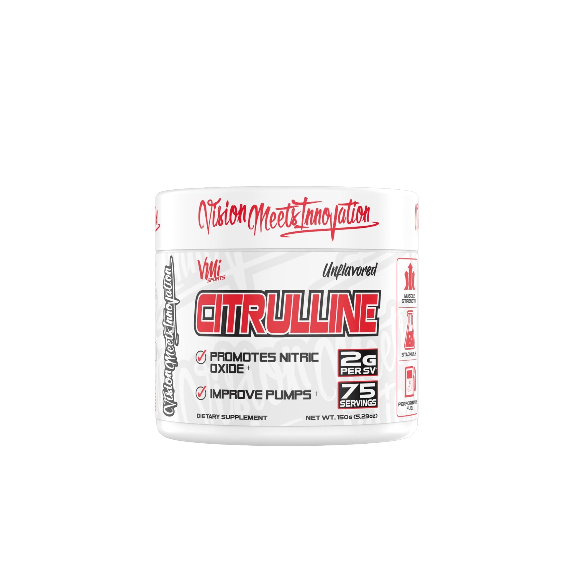 VMI Sports Citrulline Unflavored Powder 75 Servings