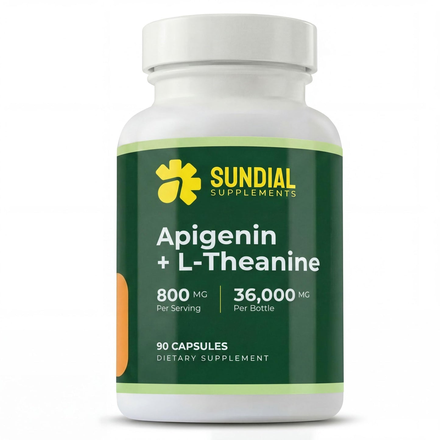 Sundial Supplements Apigenin 200 mg + L-Theanine 600 mg Capsule, 1 Count