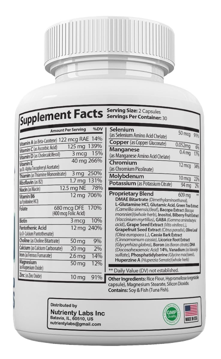 Zonata Neuro Surge Brain and Memory Support Capsules, 60 Capsules