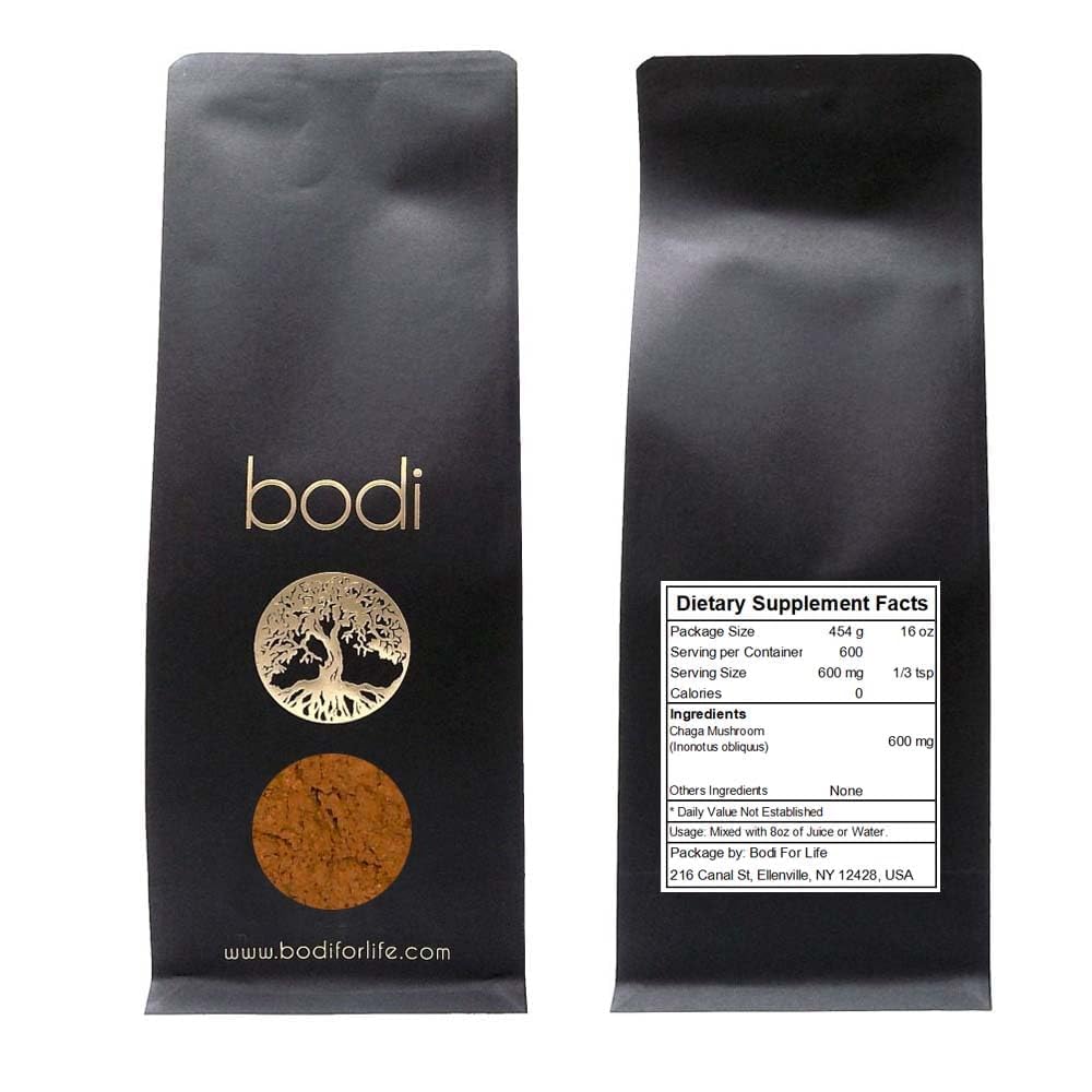 bodi Chaga Mushroom Fine Powder 16 oz