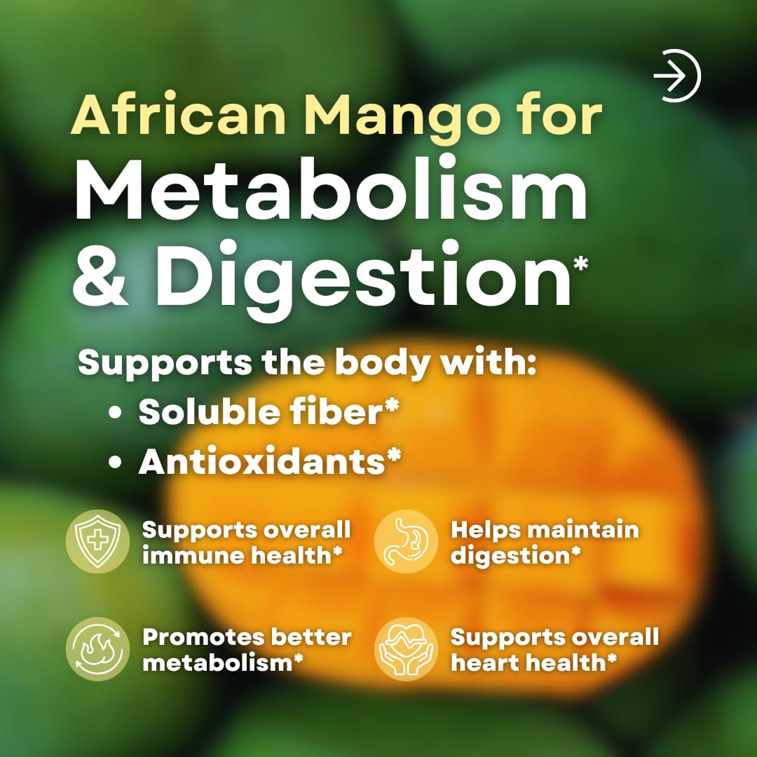 Vitapia African Mango Capsules with Irvingia Gabonensis Extract, 180 Capsules