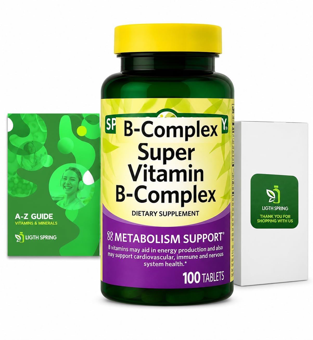 LightSpring Vitamin B-Complex 100 Tablets