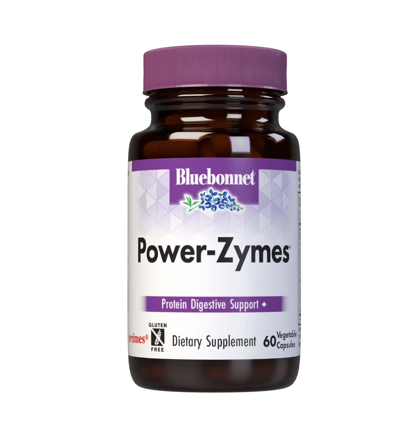 BlueBonnet Power-Zymes, Protein Digestive Support, 60 Capsules