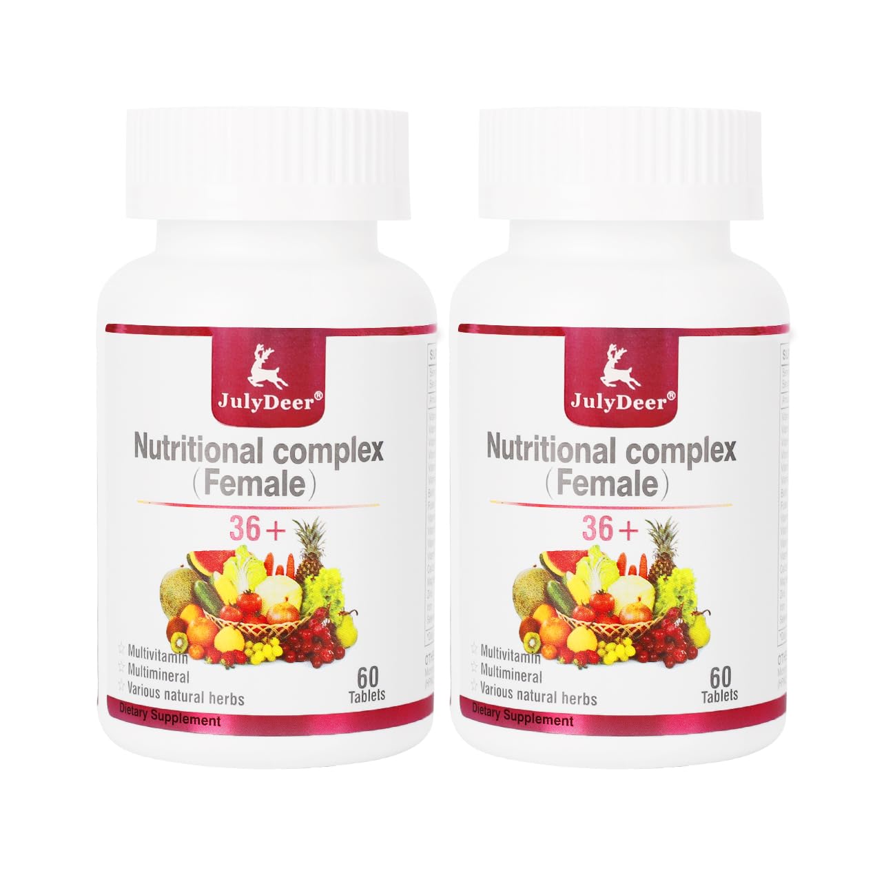 JulyDeer Multivitamin for Women Tablets 120 Count