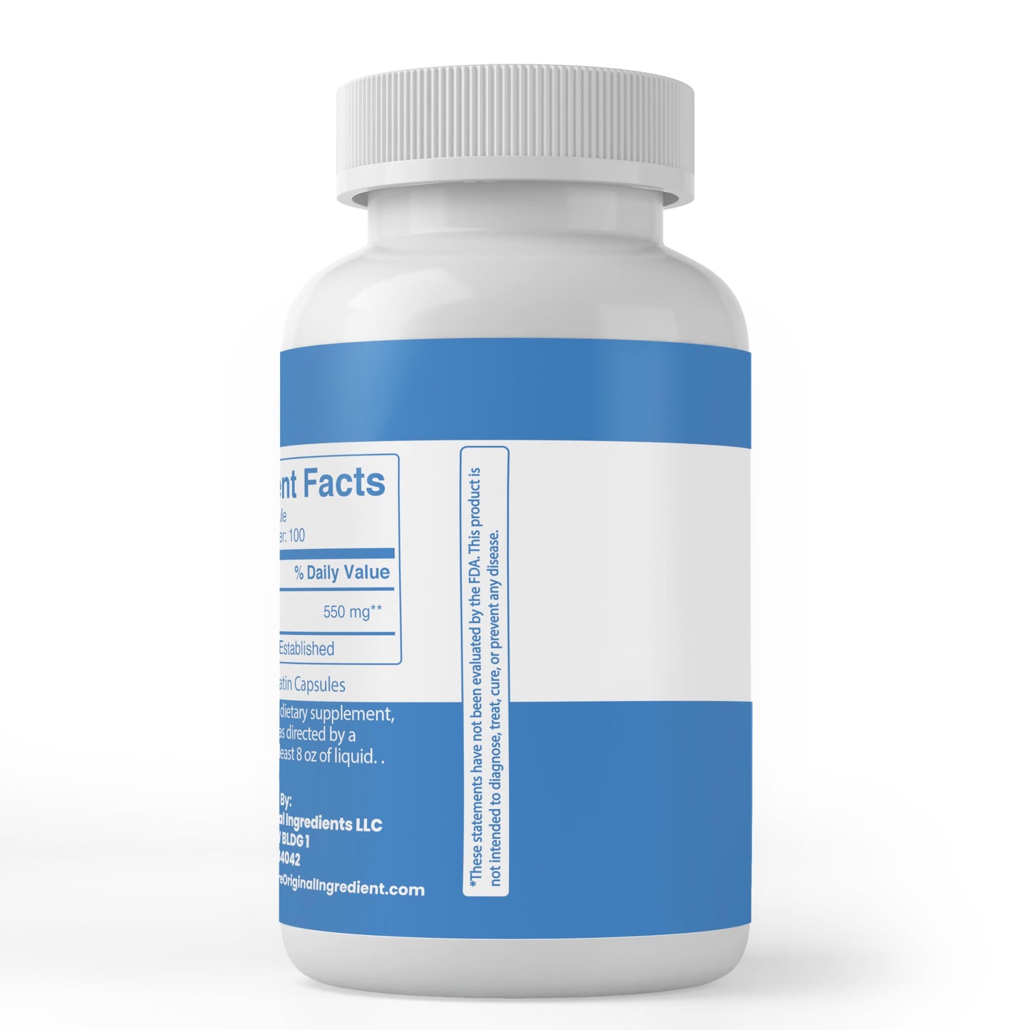 Pure Original Ingredients Creatine Monohydrate Capsules, 100 Count