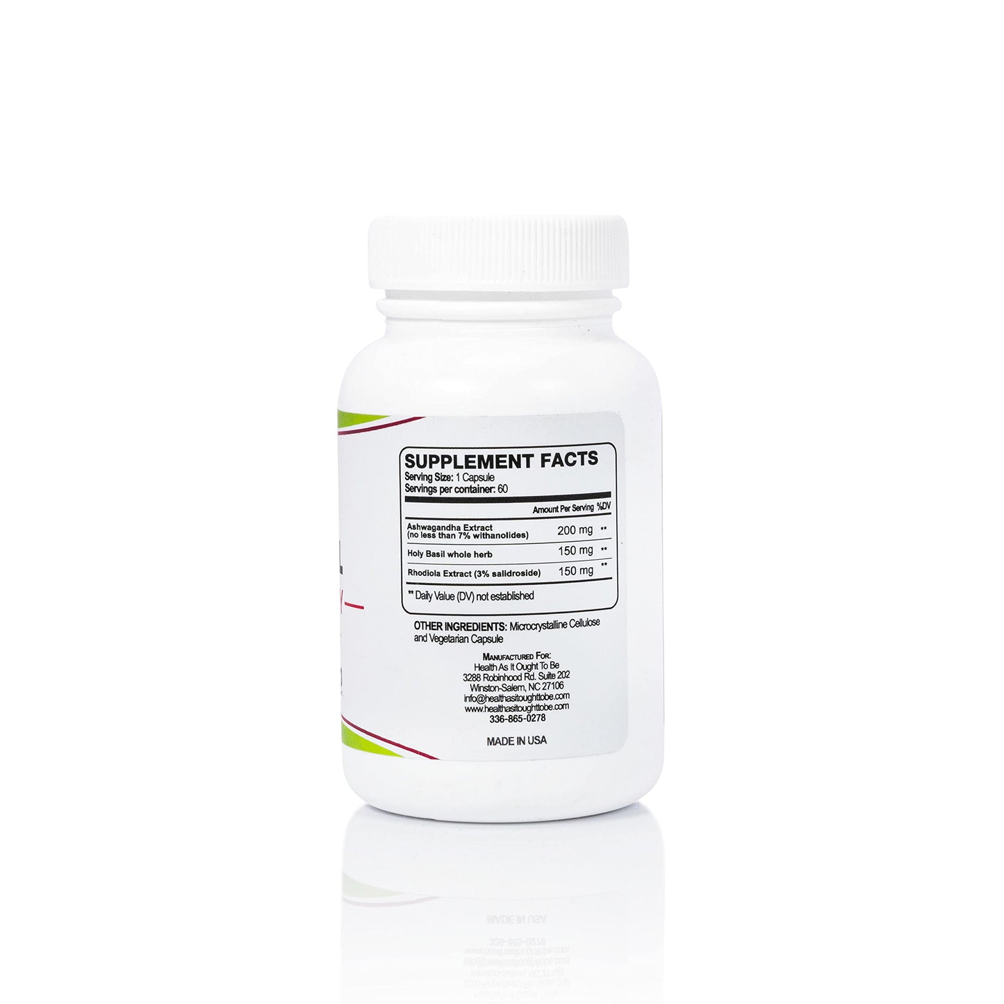 Health As It Ought To Be Adrenal Syn3rgy Supplement Capsules 60