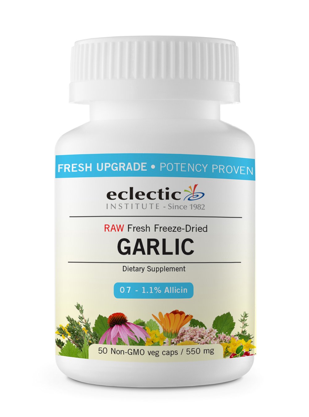 ECLECTIC INSTITUTE Garlic 550 mg 50 Capsules