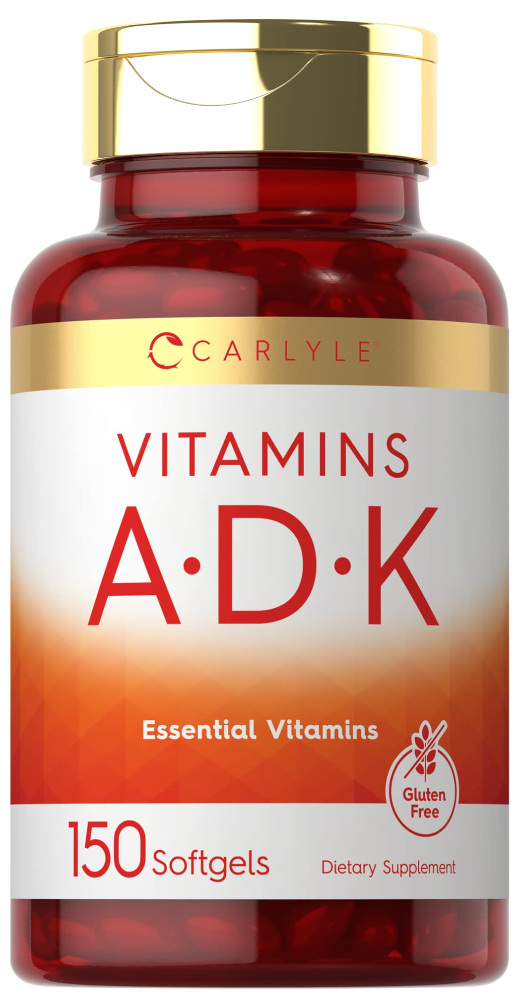 Carlyle Vitamin ADK Supplement Softgels, 150 Count