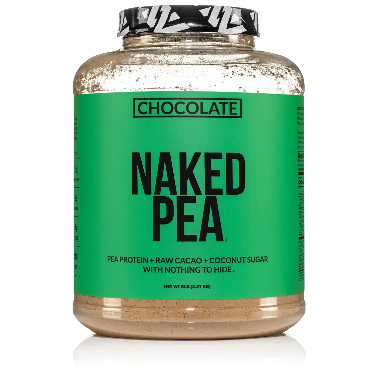 NAKED Chocolate Pea Protein Isolate Powder, 5 lb, 80 Servings