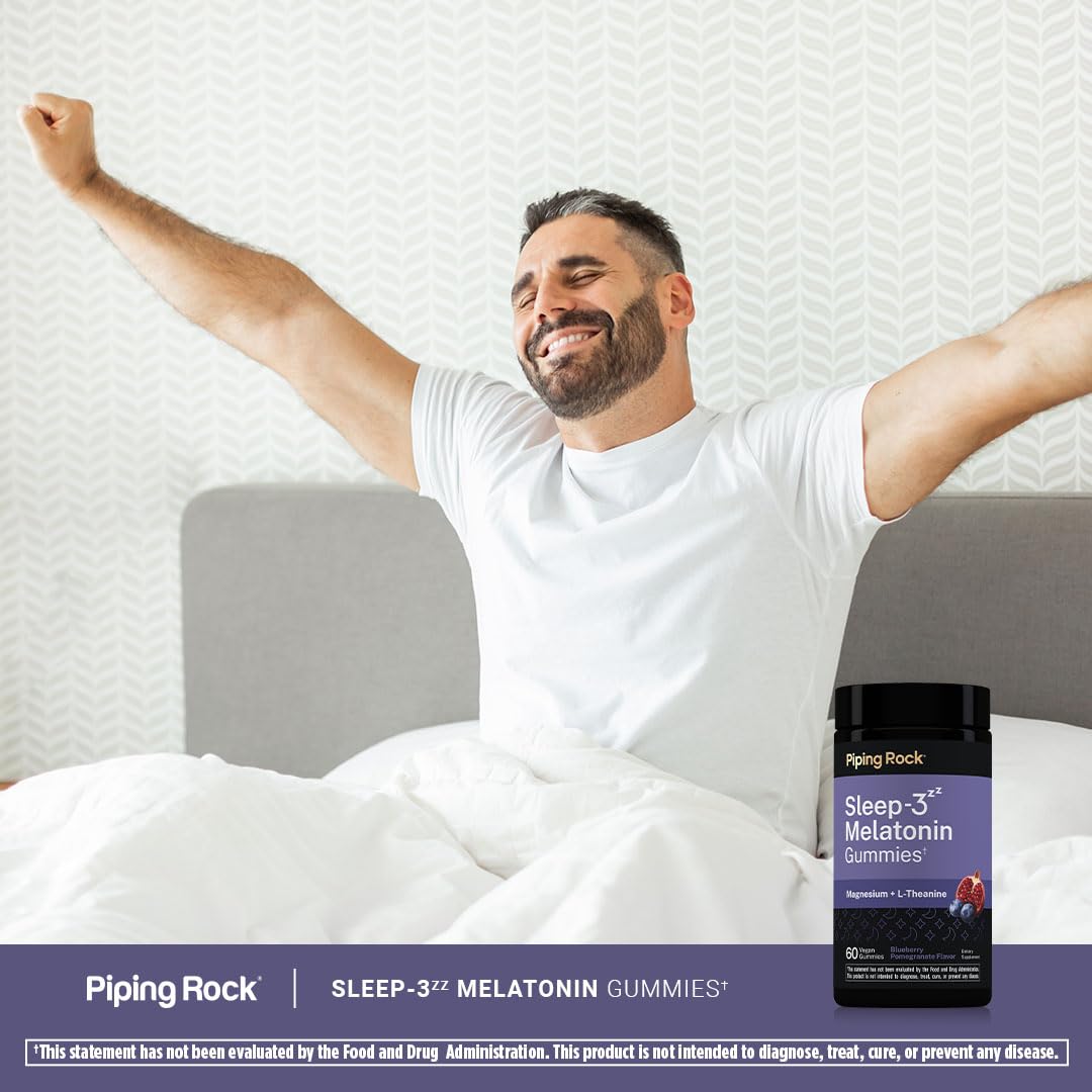 Piping Rock Melatonin 3mg Gummies, 60 Count