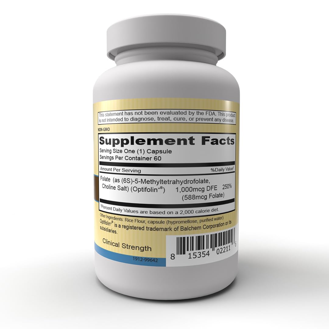Priority One Priority Folate Capsules 60 Capsules