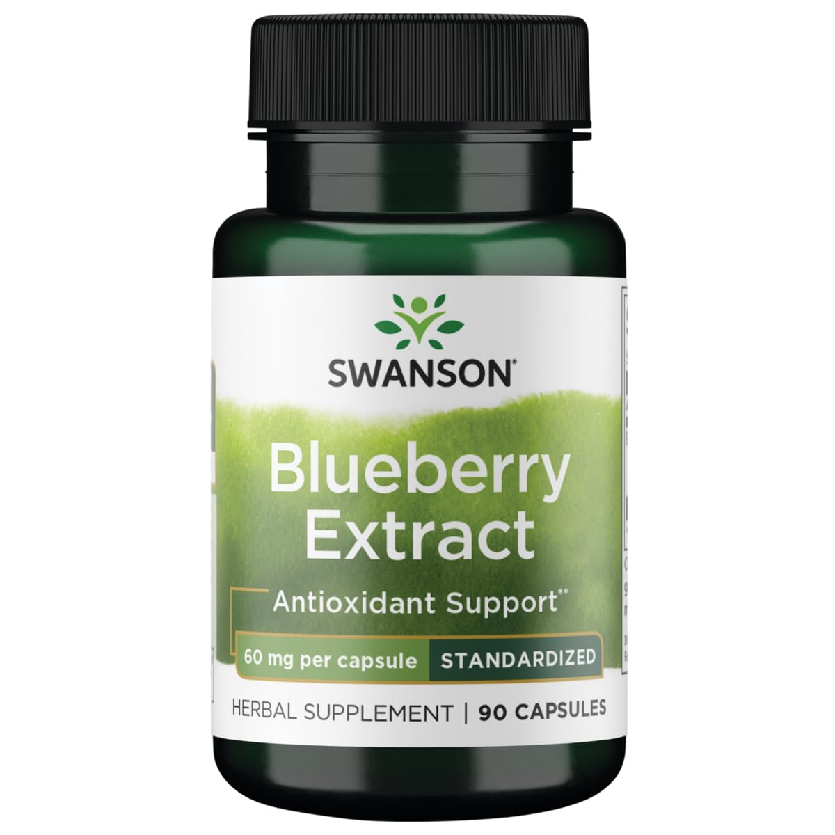 Swanson Blueberry Leaf Extract 60 Milligrams Capsules 90 Count