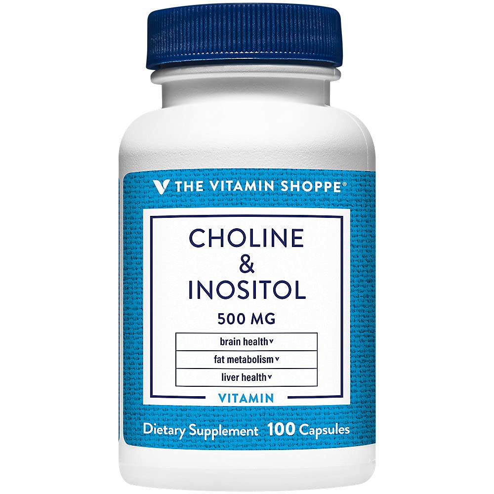 The Vitamin Shoppe Choline Inositol 500mg Capsule, 100 Count