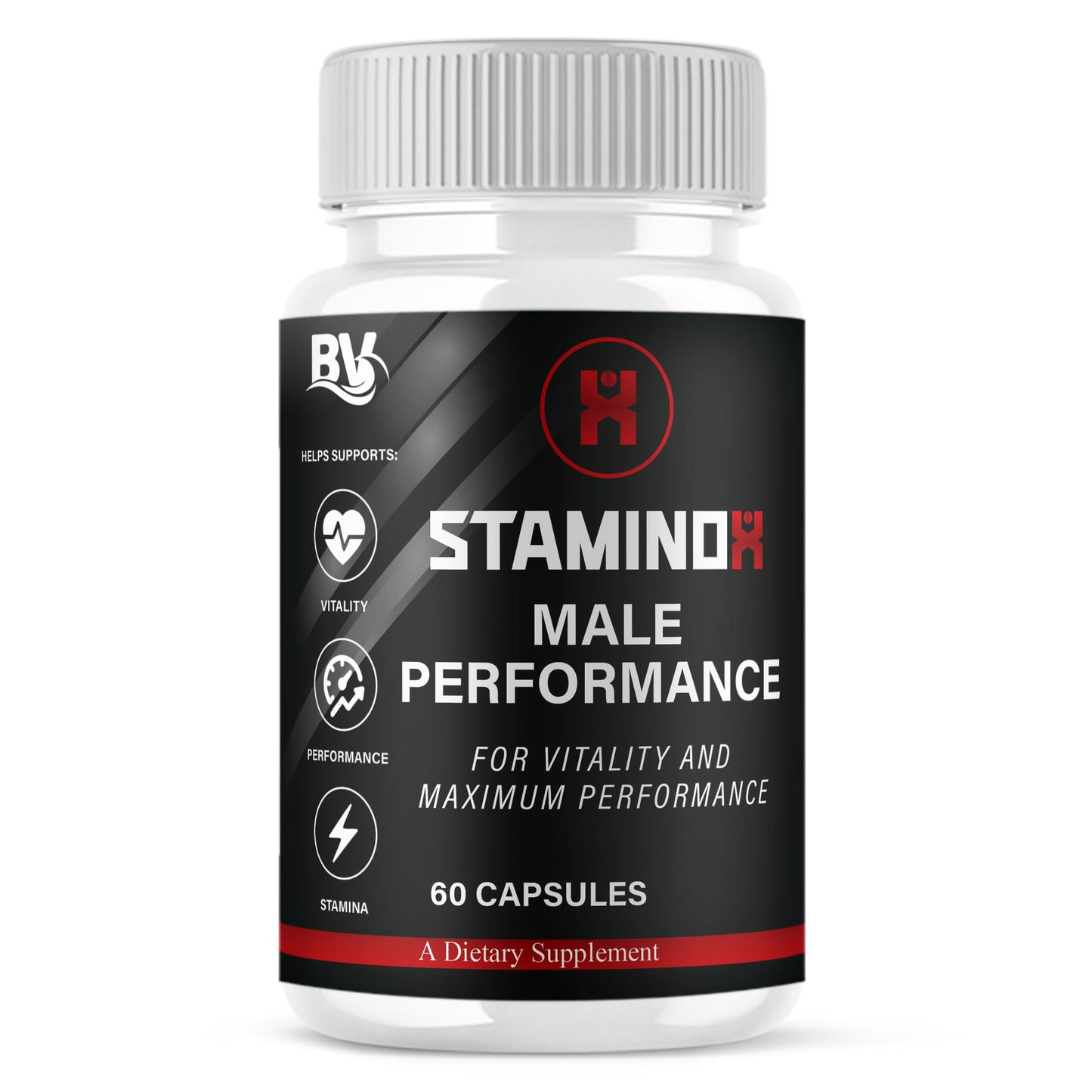 BLUE VIBE Staminox Premium Performance Support, 60 Capsules