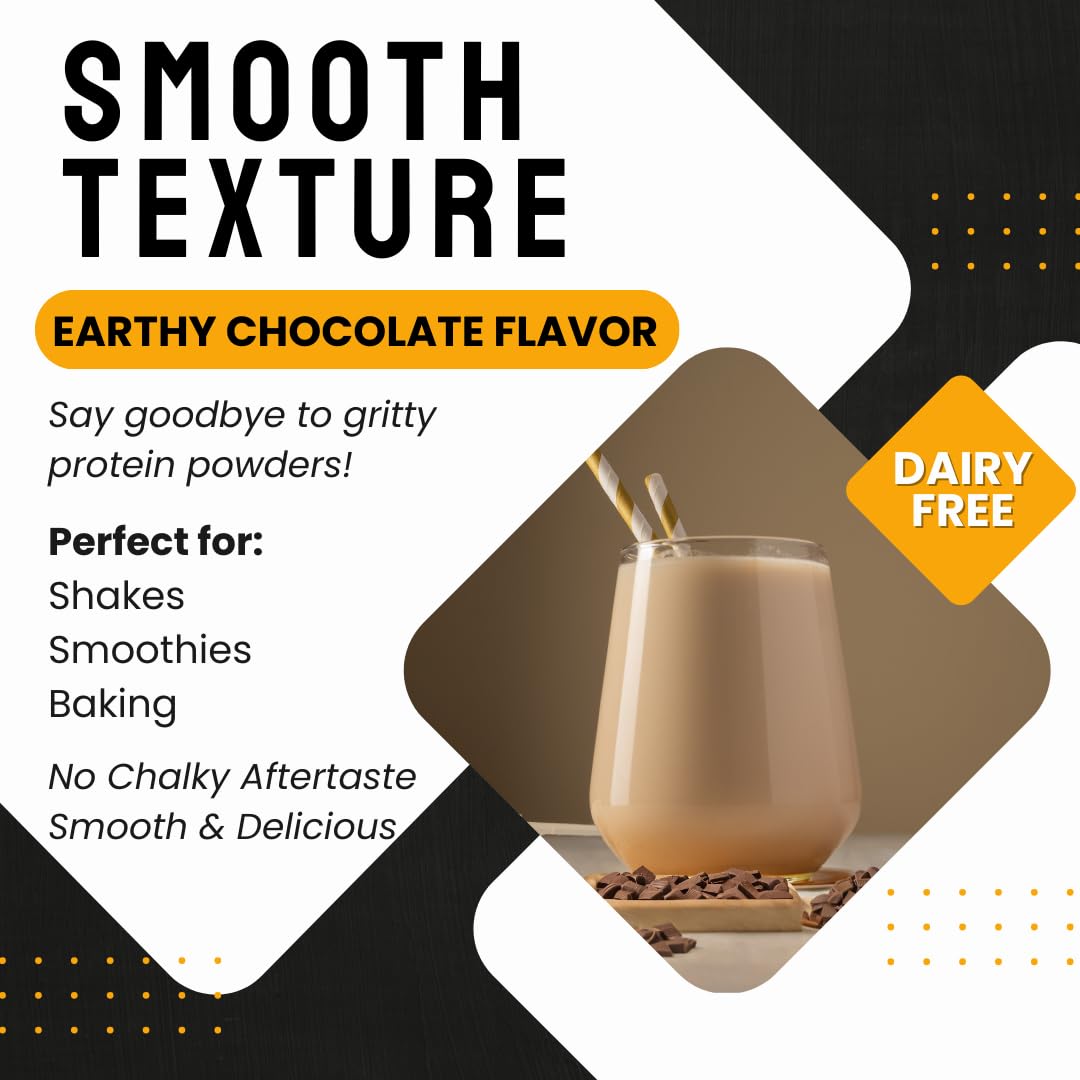 Elderwise Organics Made With Love Plant Based Protein Powder Earthy Chocolate, 24 oz