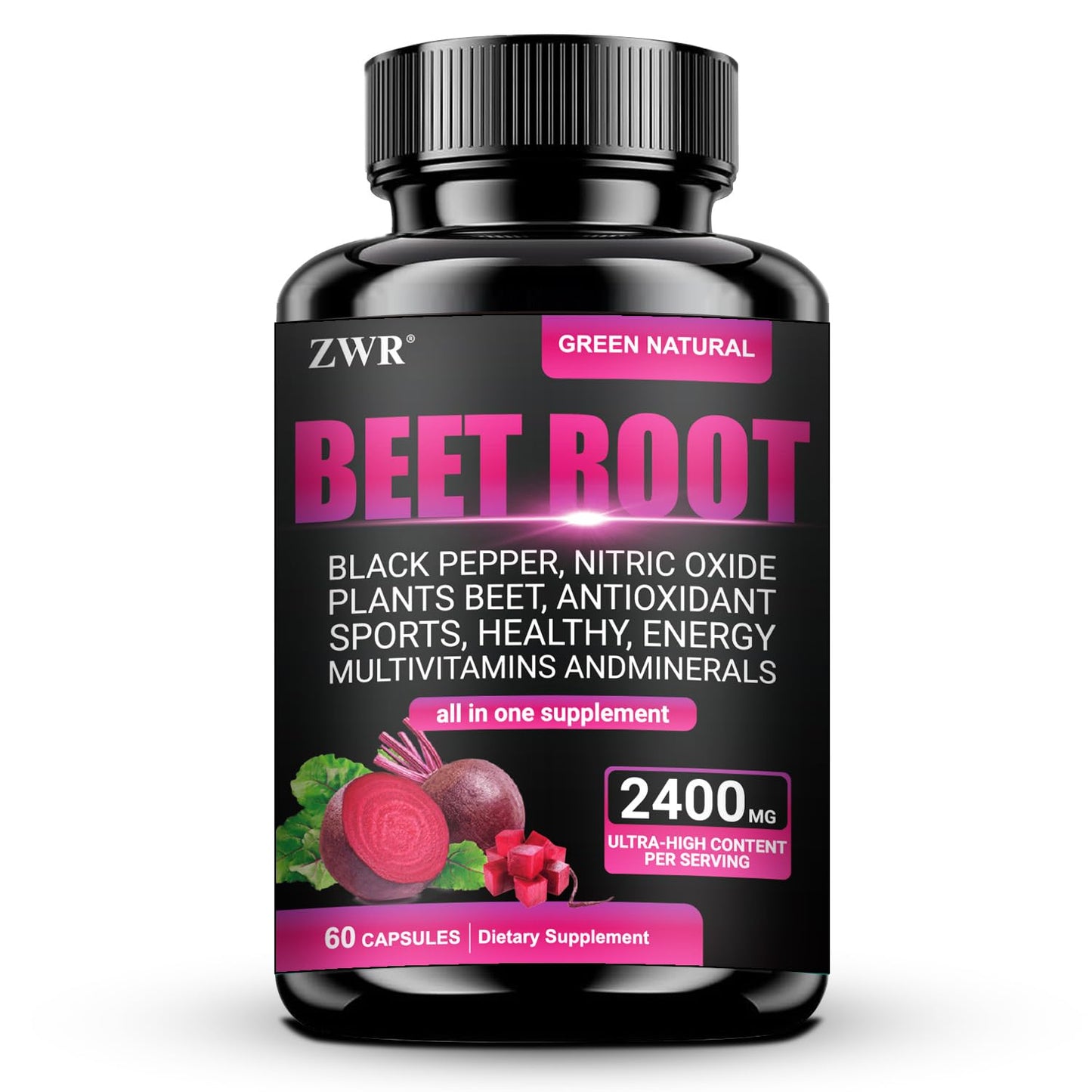 ZWR Beet Root Supplement Capsule 60 Count