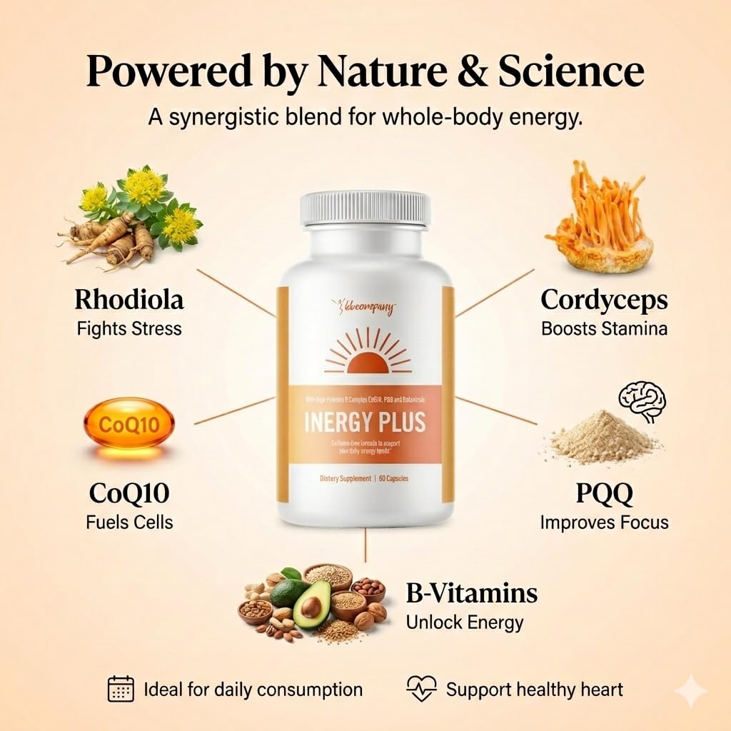 BB Company InergyPLUS Energy Vitamins for Women 60 Capsules