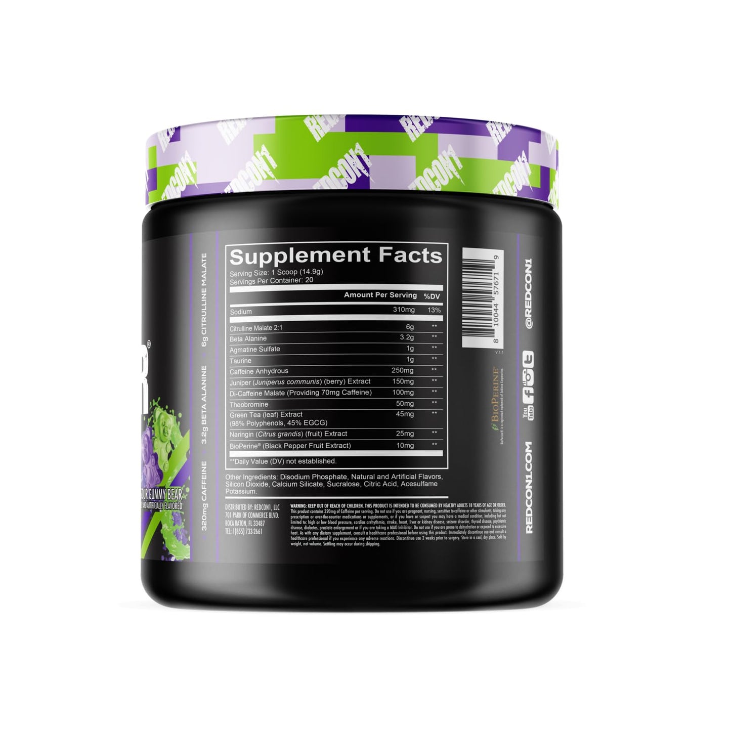REDCON1 Total War Pre Workout Powder 10.51 oz