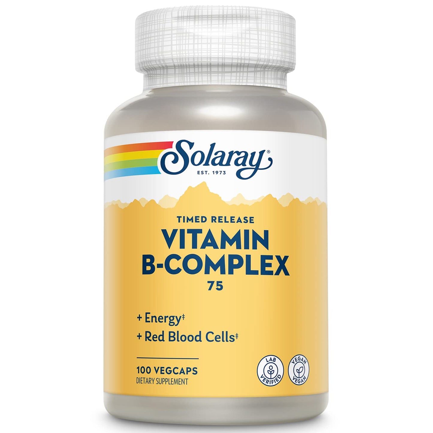 Solaray B-Complex 75 Time Release Capsule, 100 Count