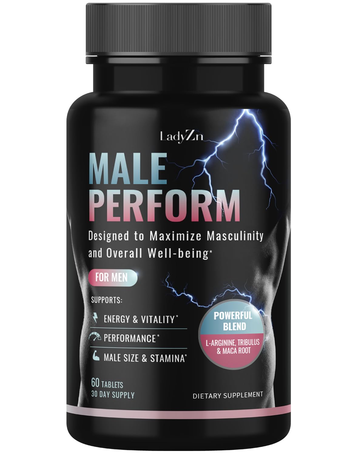 LadyZn Male Perform Tablet, 60 Count