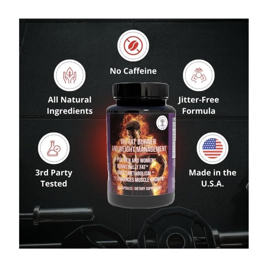 Vis Global Fat Burner Weight Loss Supplement Capsule, 60 Count