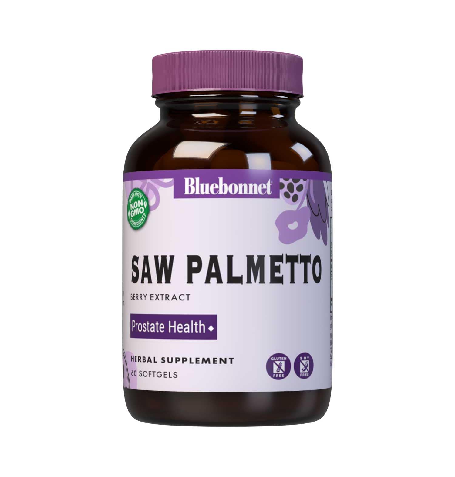 BlueBonnet Saw Palmetto Berry Extract Supplement Softgel, 60 Count