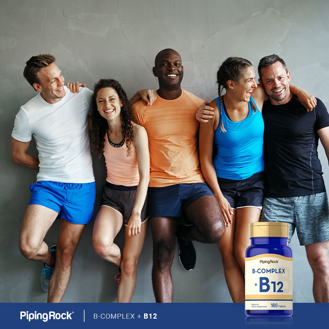 Piping Rock Vitamin B Complex with B12 180 Tablets