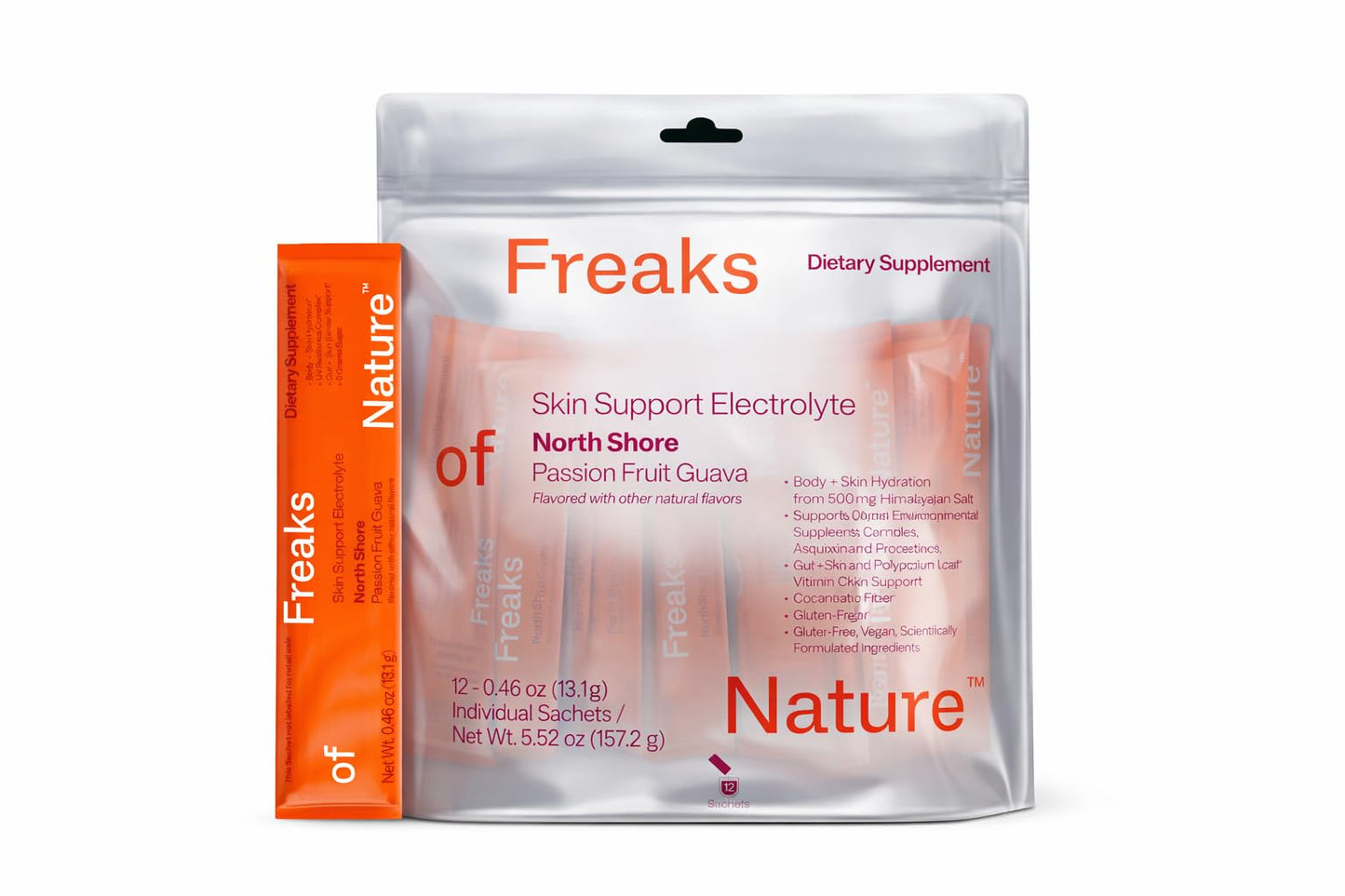 Freaks of Nature Skin Support Electrolyte Powder, 12-Count