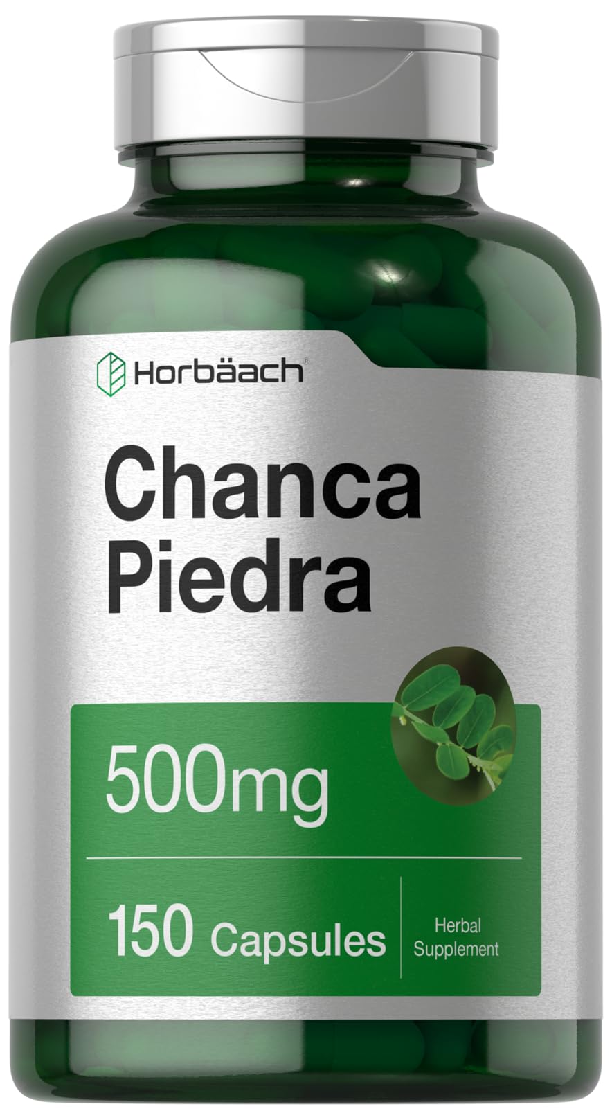 Horbäach Chanca Piedra 500mg Capsules 150 Count