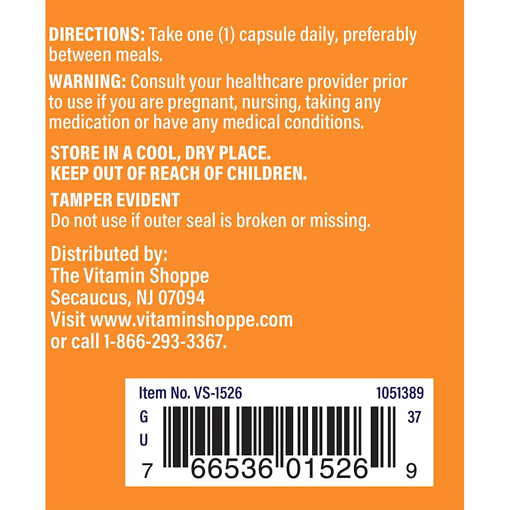 The Vitamin Shoppe Acetyl-L-Carnitine 500mg Capsule, 60 Capsules