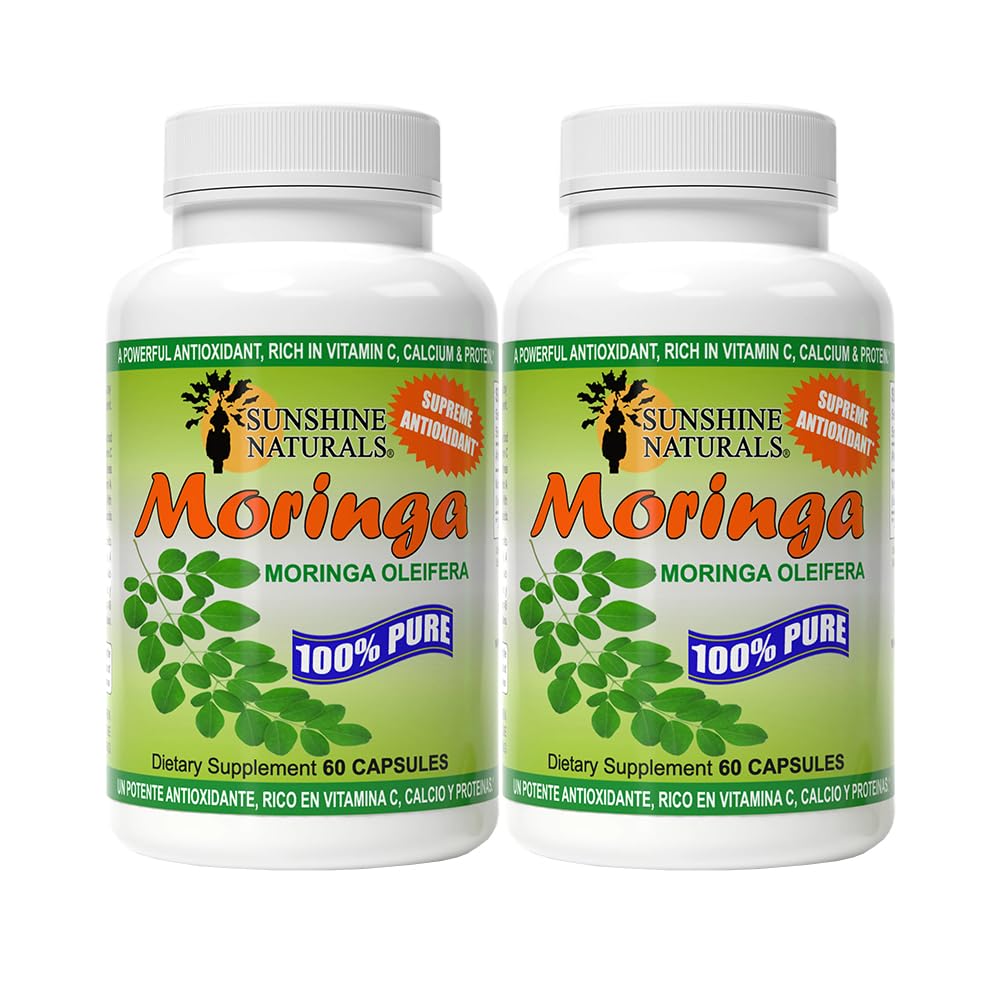 Sunshine Naturals Moringa Dietary Supplement Capsules 120
