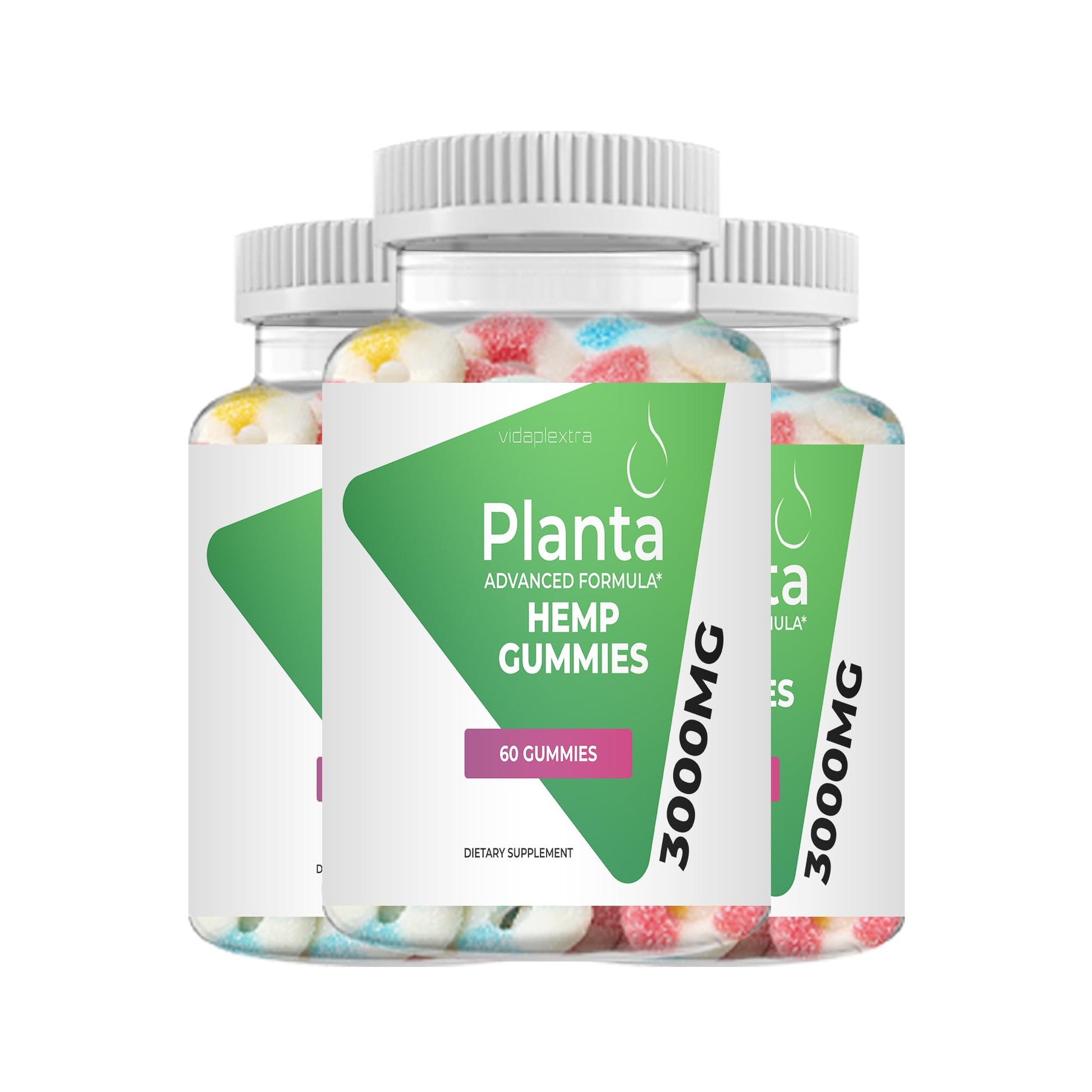 VIDAPLEXTRA Planta Hemp Gummies, 180 Gummies