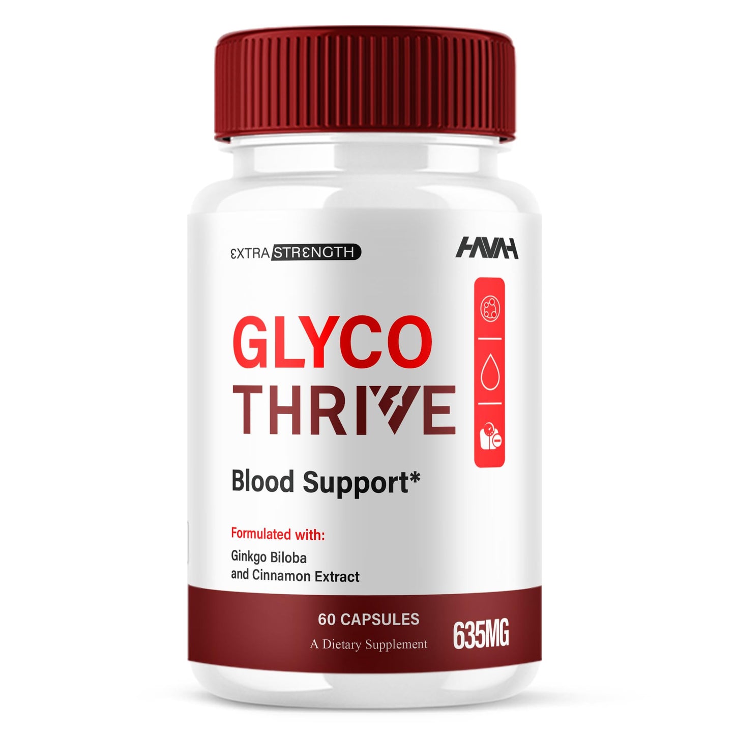 Havah Glyco Thrive Blood Support Capsules, 60 Count