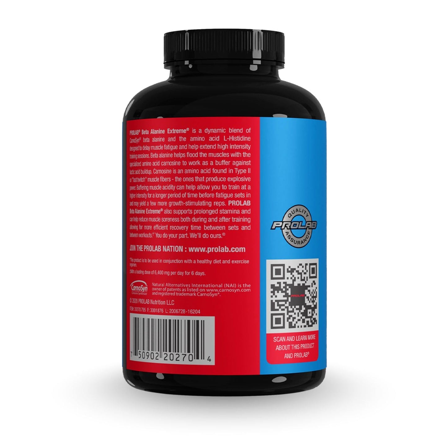 ProLab Beta Alanine Extreme 3200mg w/Carnosyn Endurance Capsule 480