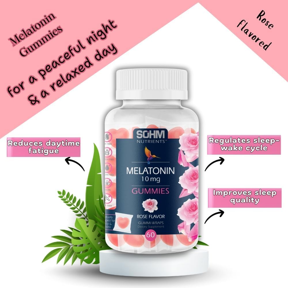 SOHM ADDS LIFE TO LIVES Melatonin Gummies 10 mg, 60 Count