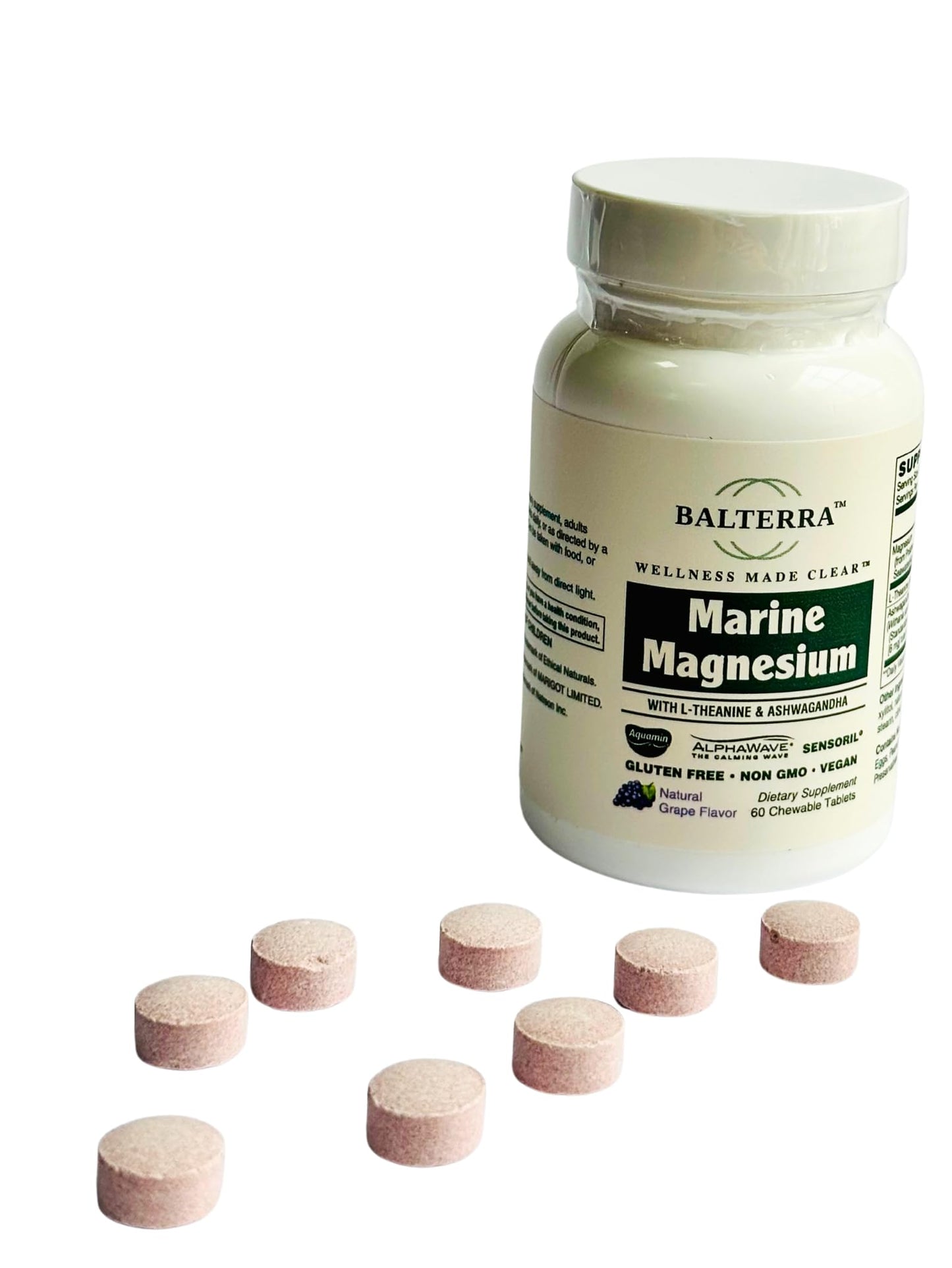 Wellness Made Clear Balterra Marine Magnesium Chewable 60 Count