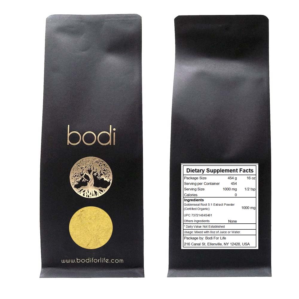 bodi Goldenseal Root 5:1 Extract Powder, 16 Ounce