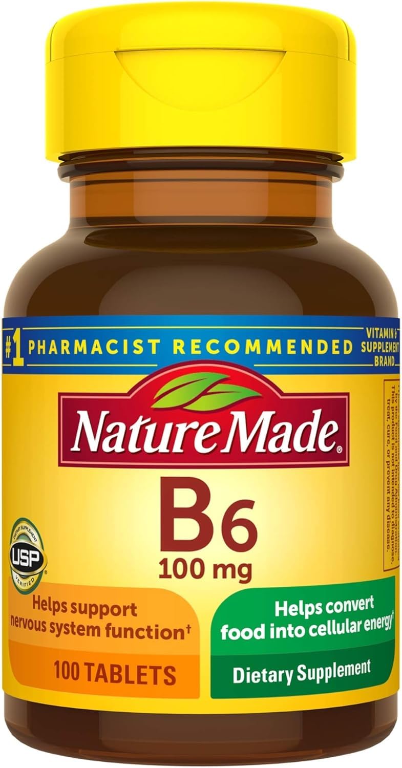 Nature Made Vitamin B-6 100 mg Tablets 400 Tablets