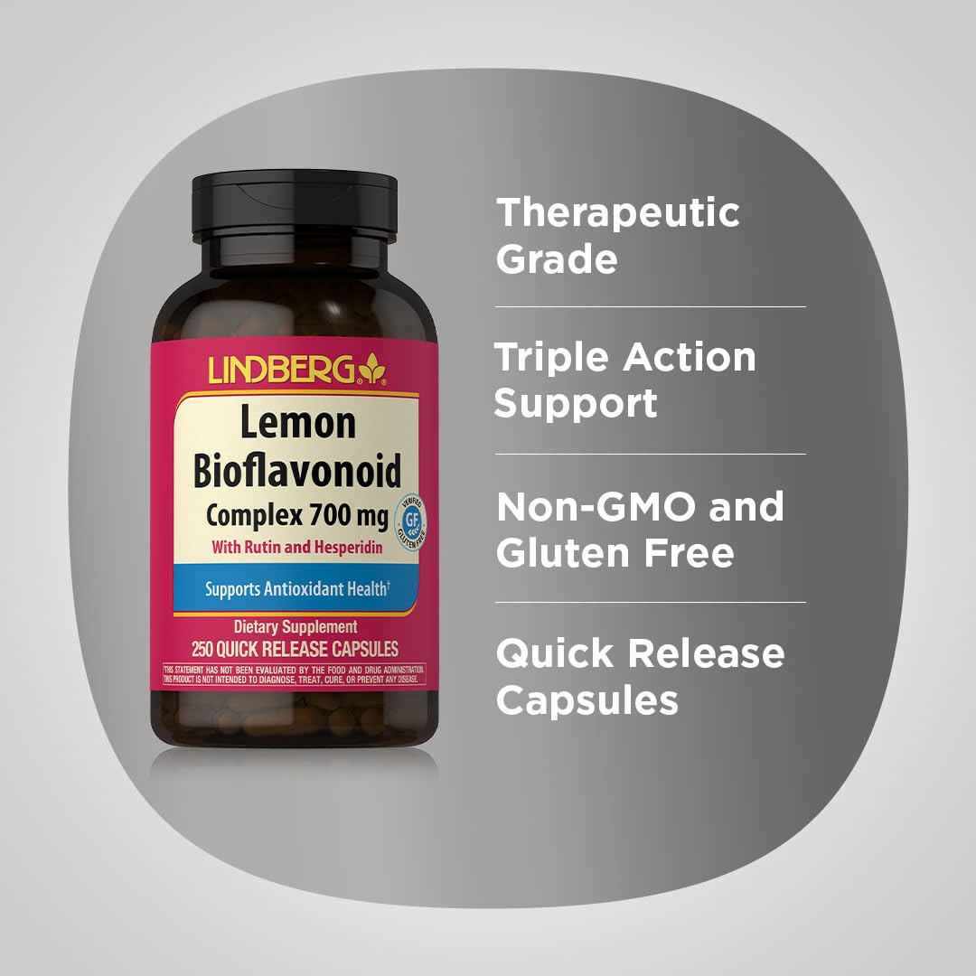 Lindberg Lemon Bioflavonoid Complex 700mg Capsules 250 Count