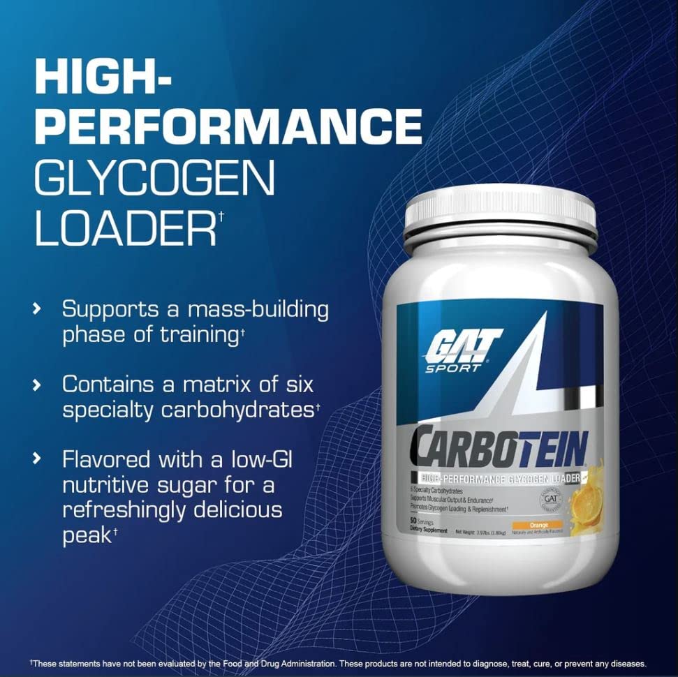 GAT SPORT Carbotein Grape Powder 10.9 Ounce