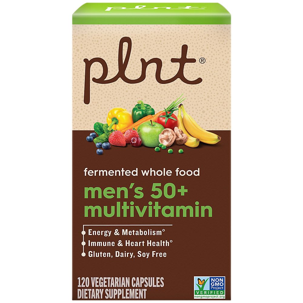 plnt Fermented Whole Food MenaTMs 50+ Multivitamin Capsules 120