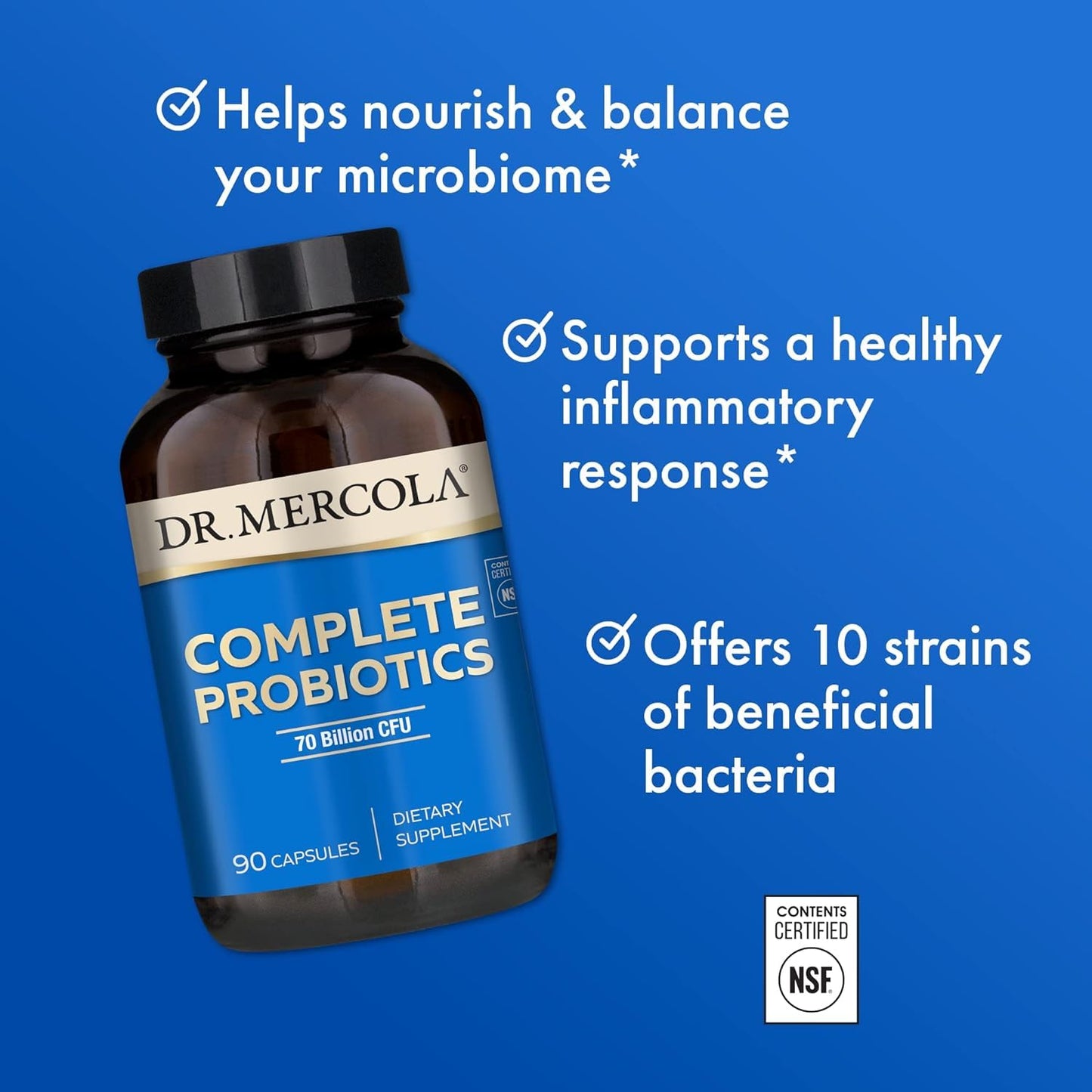 Dr. Mercola Complete Probiotics Capsule 90 Count
