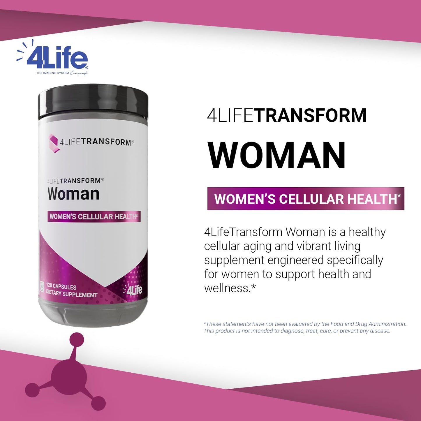 4Life Transform Woman Wellness Support with L-Citrulline Capsules 120 Count